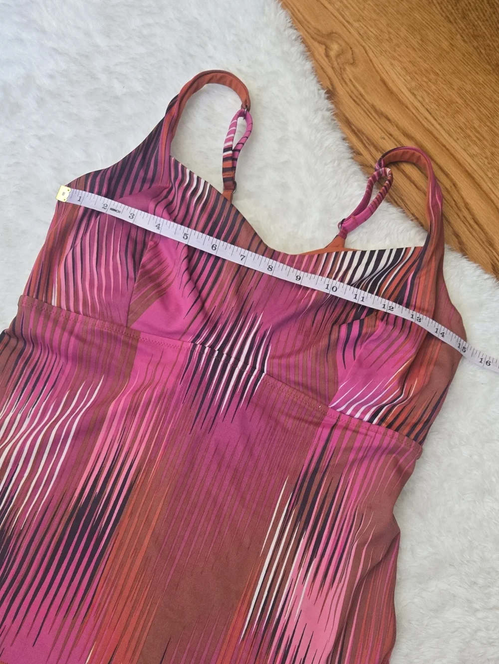 Athleta Tankini Swim Top, Womens Size 36D/DD